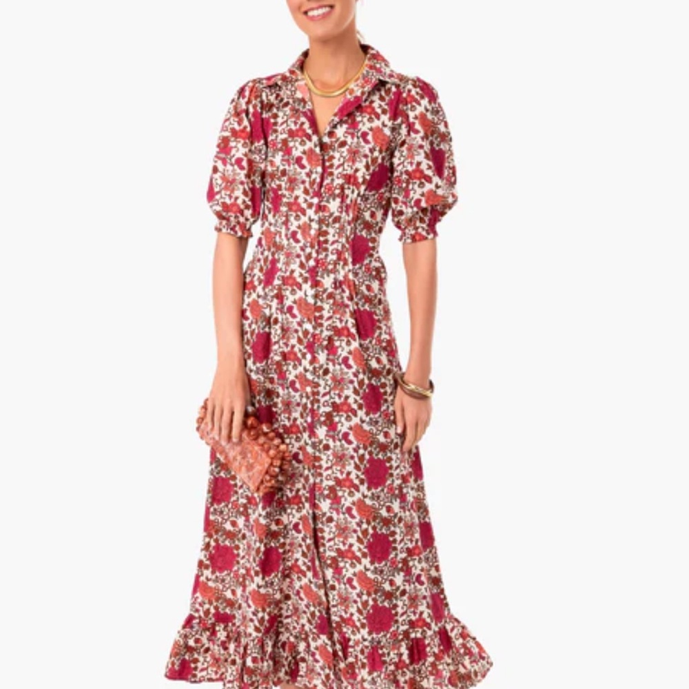 Floral Red Maxi Dress